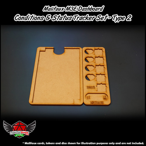 Malifaux M3E Dashboard - Conditions & Status Tracker Set -  Type 2