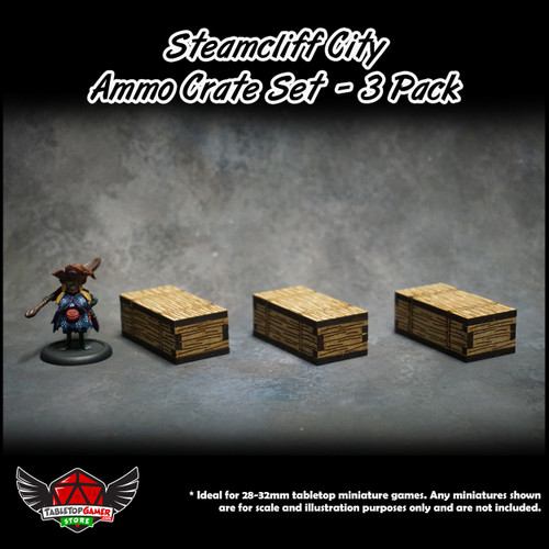 Steamcliff City Ammo Crate Set - 3 Pack