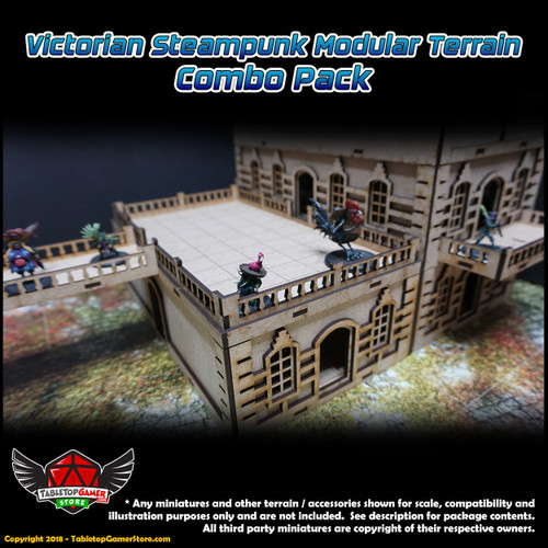 Victorian Steampunk Modular Terrain - Combo Pack