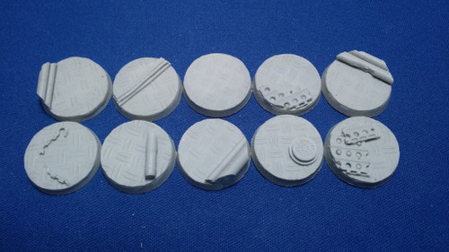 Elriks Diamond Plate Round Bases - 25mm - Round - 10 Pack Elriks Diamond Plate Round Bases - 25mm - Round - 10 Pack