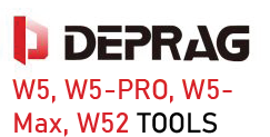 Deprag W5, W5-Pro, W5-Max, W52 Tools