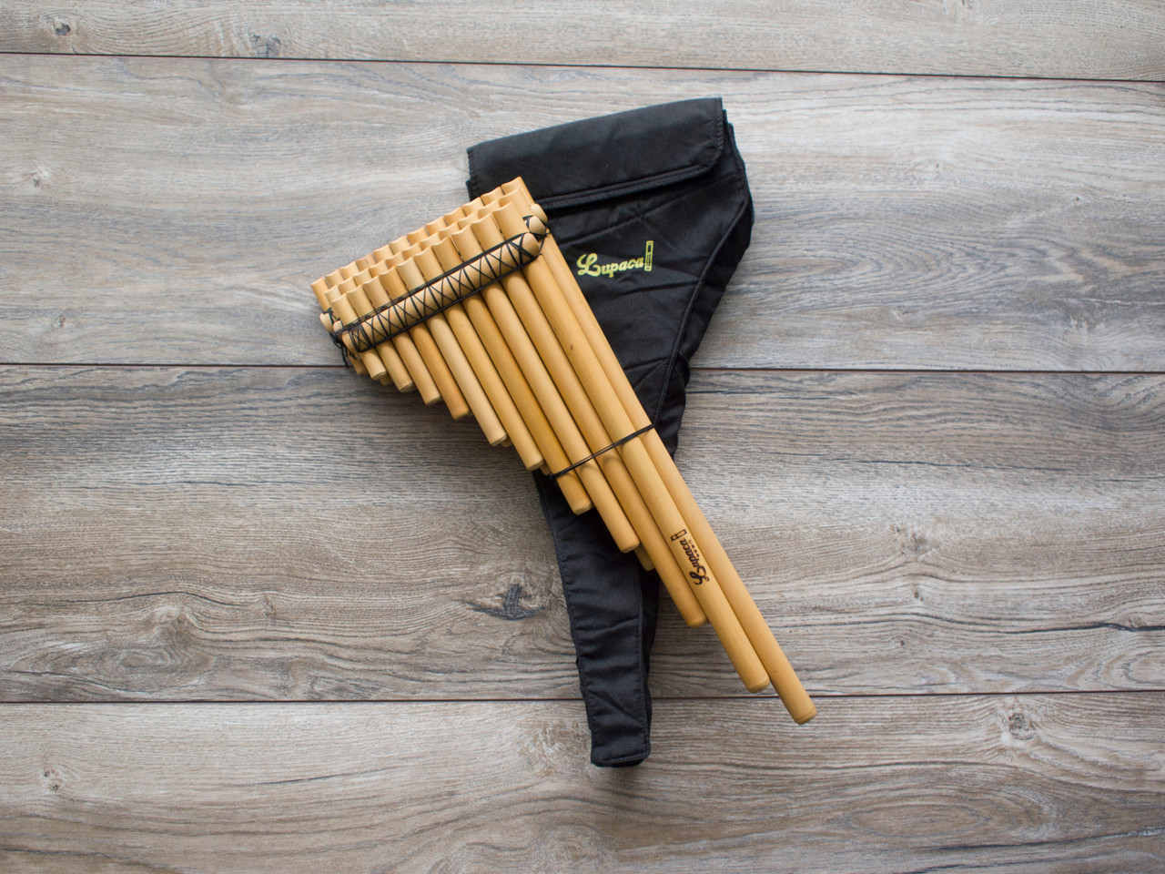 U　pamouna Professional Lupaca Chromatic zampoña panflute 3 rows - Native