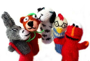 Lot 500 Finger Puppets Zoo-Handmade - Hand Knit Toy Lot 500 Finger Puppets Zoo-Handmade - Hand Knit Toy