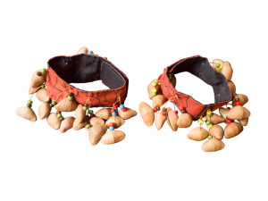 A pair of Maracas shaker Seed Chajchas - anklets A pair of Maracas shaker Seed Chajchas - anklets
