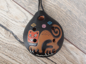 Ocarina- Cat Nazca culture - Whistle Flute Ocarina- Cat Nazca culture - Whistle Flute