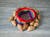 A pair of Maracas shaker Seed Chajchas Inca colors- Bracelets