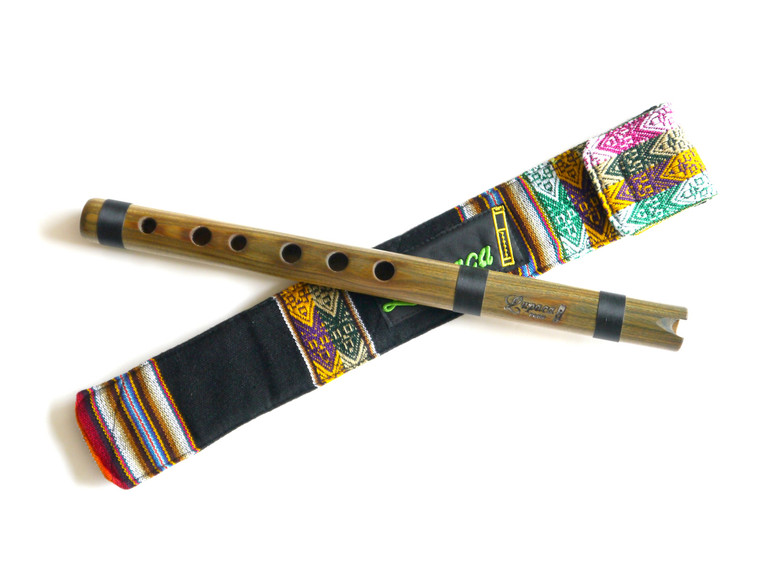 Professional Lupaca Guaiacum (Guayacan) wood Quena Flute in G