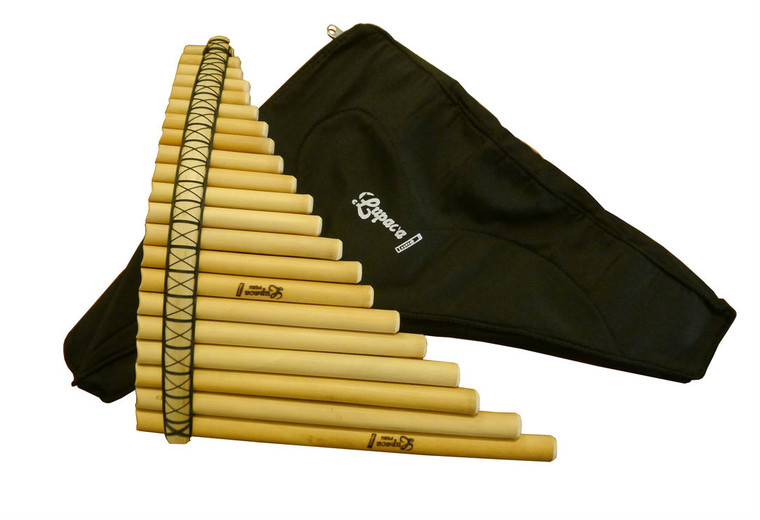 Professional Lupaca panflute 21 pipes with case