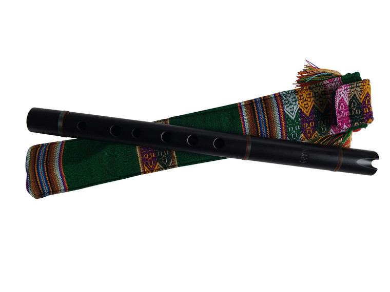Amaru Quena Flute Matted Black color with case