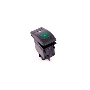 Green Lighted Contura Rocker Switch - 120 Volt