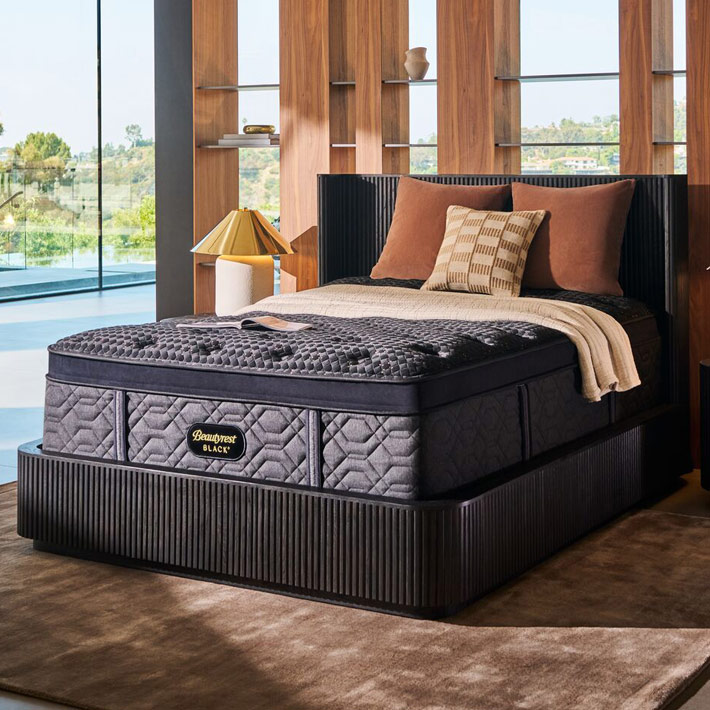 Beautyrest Black mattress on bed