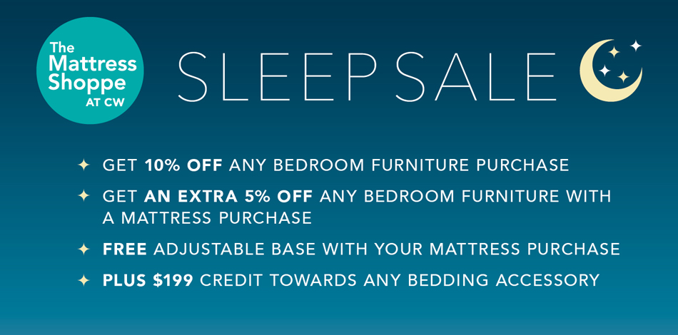 Sleep Sale at the Mattress Shoppe at CW