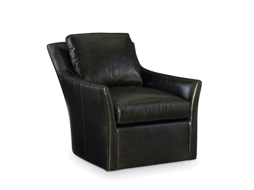 CR Laine Studio Leather Swivel Chair