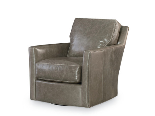CR Laine Murphey Leather Swivel Chair