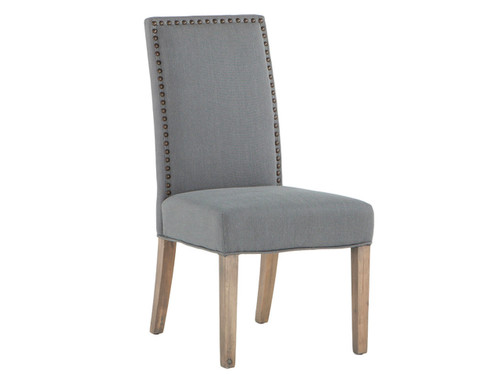 HTM James Dining Chair - Warm Grey, Natural Leg