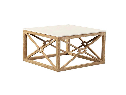 Fairview White Marble Coffee Table