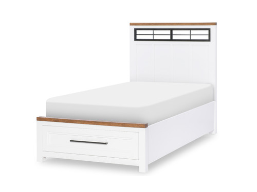 Dutton Metalwork Panel Bed with Storage Footboard Dutton Metalwork Panel Bed with Storage Footboard