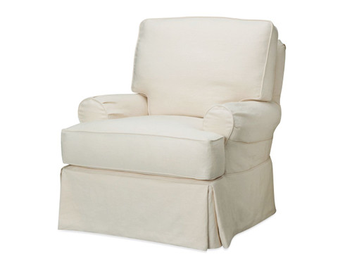 Bates Slipcovered Swivel Glider