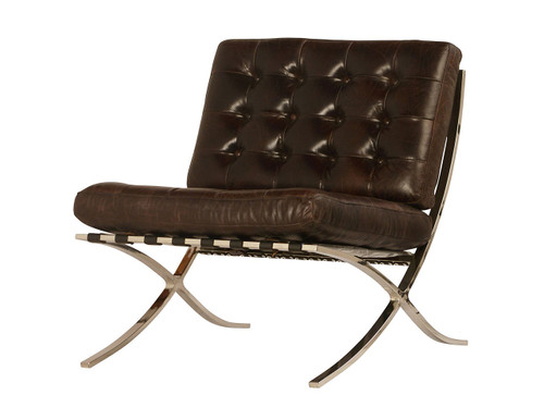 Unionworks Bauhaus Leather Chair - Vintage Dark Brown