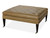Alameda Square Leather Ottoman