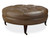 Renee Large Tufted Leather Ottoman