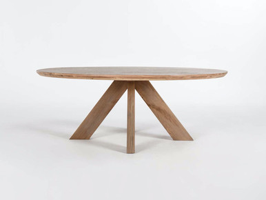 Theo Round Wood Dining Table | 120cm