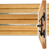 Oak- Silver Inserts