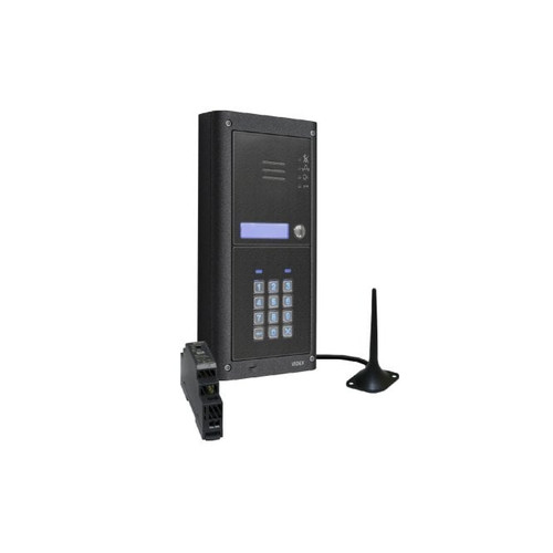 VIDEX 4000 SERIES SURFACE 4G GSM AUDIO INTERCOM WITH KEYPAD BLACK