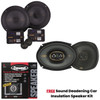 Kicker 51KSS6504 + 51KSC69304 with Free Sound Deadening Car Insulation Speaker Kit