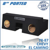 Ground-Shaker ECMP28B 8" Dual Ported Sub Box, Fits 78-87 Chevy El Camino
