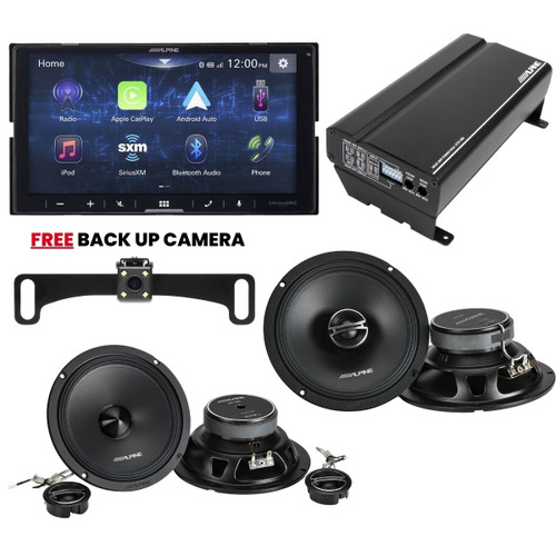 Alpine ILX-W670 + DM-65C-G + DM-65-G + KTA 450 with Free Back Up Camera