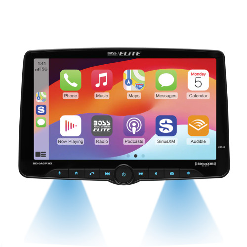 Boss Audio Elite BE10ACP.WXC 10.1" Single DIN Floating Touchscreen Digital Multimedia Receiver