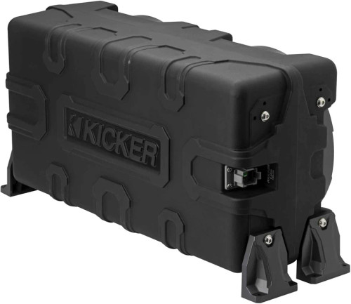 Kicker 51MWLE102 10 " 800W Peak (400W RMS) Loaded Single Sealed Marine Enclosure with Passive Radiator