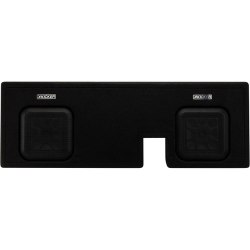 Kicker 51KTDL7T102 – Truck-specific dual 10" Solo-Baric L7T loaded subwoofer enclosure for 2005–2023 Toyota Tacoma Double Cab, delivering powerful 1000W RMS bass in a behind-seat, space-saving design.