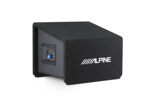 Alpine PWE-SB10 10" Powered Subwoofer Wedge Enclosure