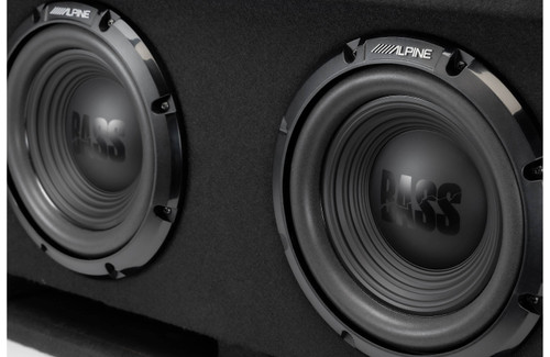 Alpine W-DB12V Vented subwoofer enclosure with two 12" W12S4 Bass Series subwoofers