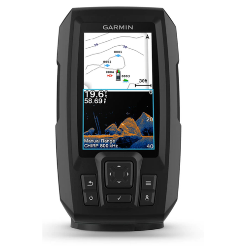 Garmin STRIKER Vivid 5cv with GT20-TM Transducer - Color Fishfinder and Sonar Transducer, Vivid Scanning Sonar Color Palettes