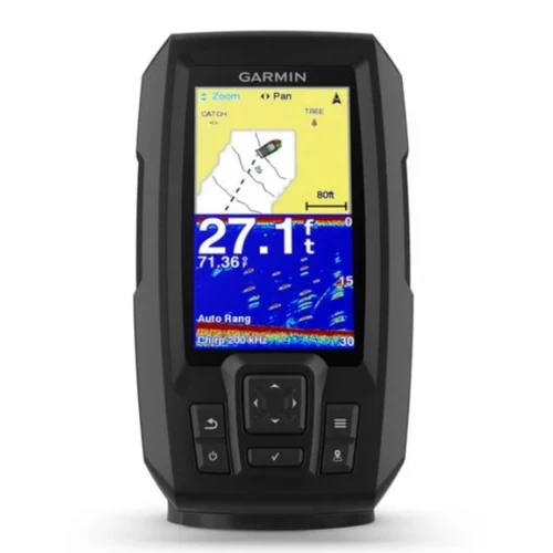 Garmin STRIKER Plus 4 with Dual-Beam Transducer - 4" GPS Fishfinder with Industry-leading Sonar and Quickdraw Contours Mapping Software