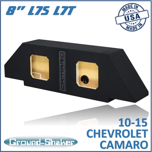 Ground-Shaker XCMKK28B 8" Dual Sealed Solobaric Sub Box, Fits 10-15 Chevy Camaro