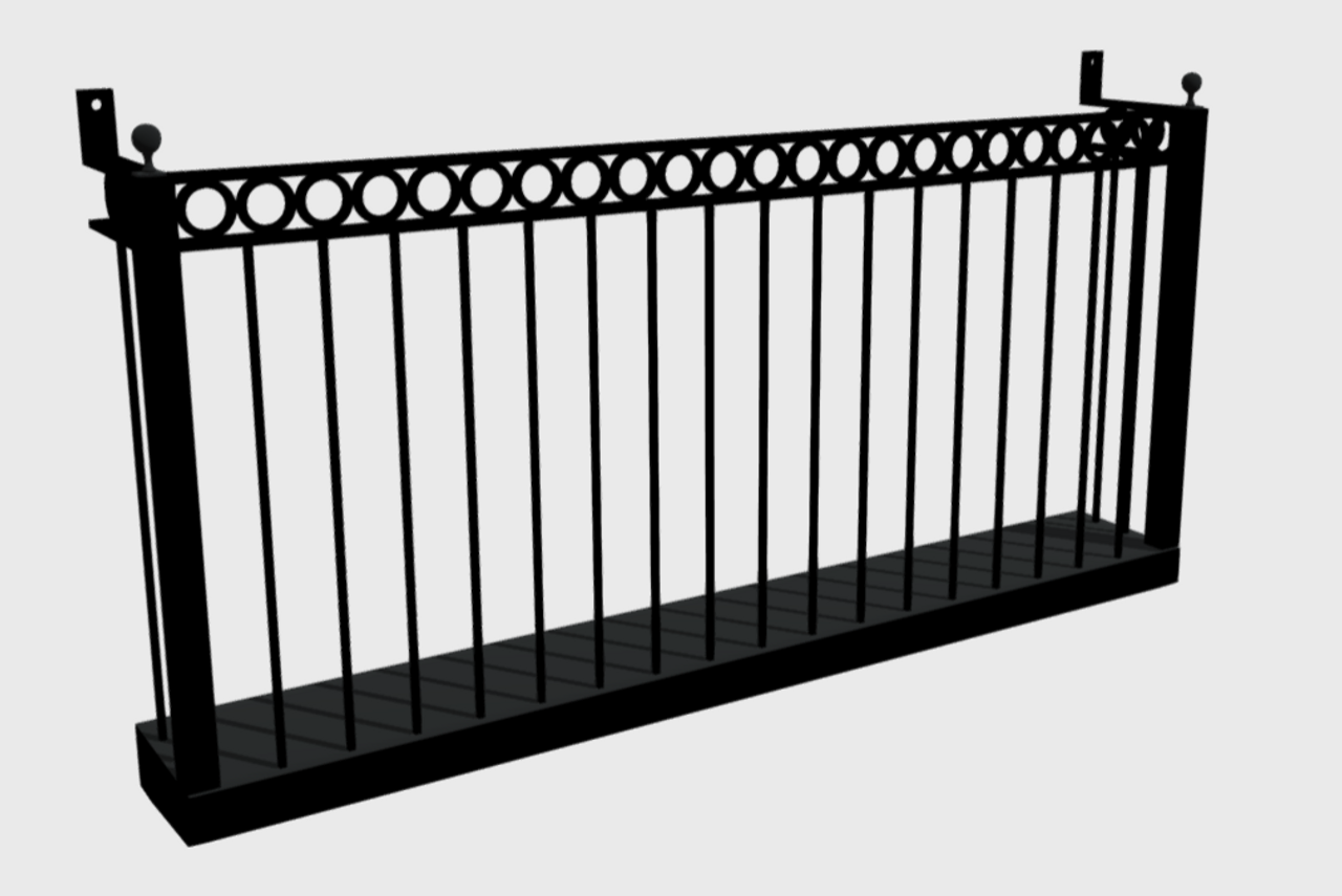 RING BAND STYLE FAUX BALCONY 