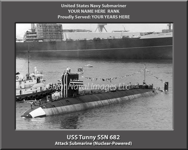 USS Tunny SSN 682 Submarine Photo Print - Great Naval Images LLC