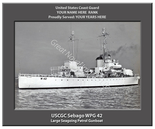 USCGC Sebago WPG 42 Personalized Cutter Canvas Print