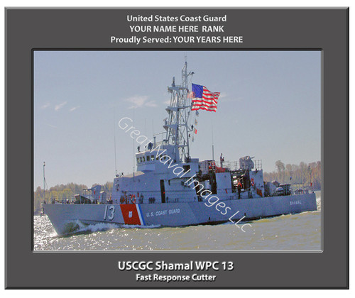USCGC Shamal WPC 13 Personalized Cutter Canvas Print