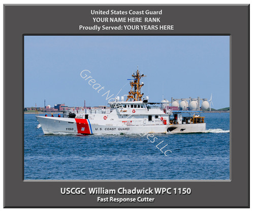 USCGC William Chadwick WPC 1150 Personalized Cutter Canvas Print