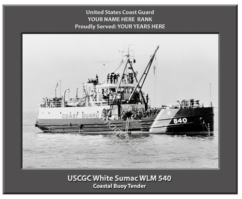 USCGC White Sumac WLM 540 Personalized Cutter Canvas Print