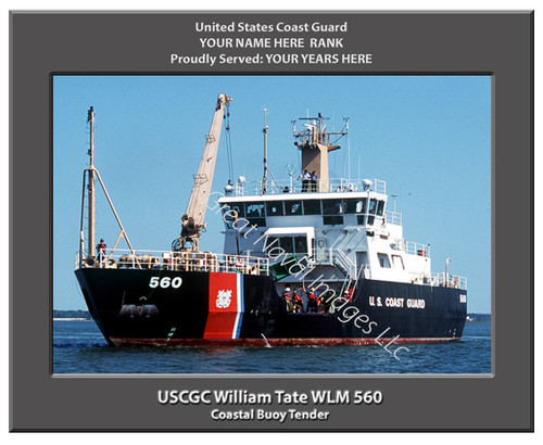 USCGC William Tate WLM 560 Personalized Cutter Canvas Print