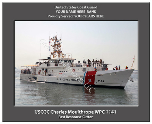 USCGC Charles Moulthrope WPC 1141 Personalized Cutter Canvas Print