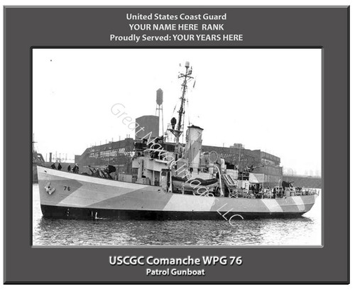 USCGC Comanche WPG 76 Personalized Cutter Canvas Print