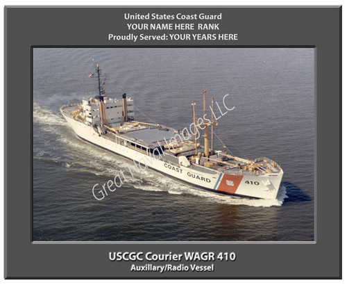 USCGC Courier WAGR 410 Personalized Cutter Canvas Print