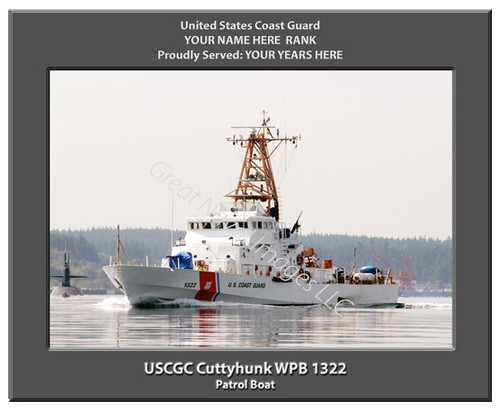 USCGC Cuttyhunk WPB  1322 Personalized Cutter Canvas Print